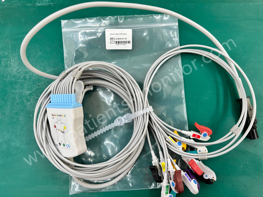 Mortara Q-Stress 60-00186-01 IEC 10-lead 12pins EKG ECG kabel DLMOR-011-05 Compatibel Nieuw